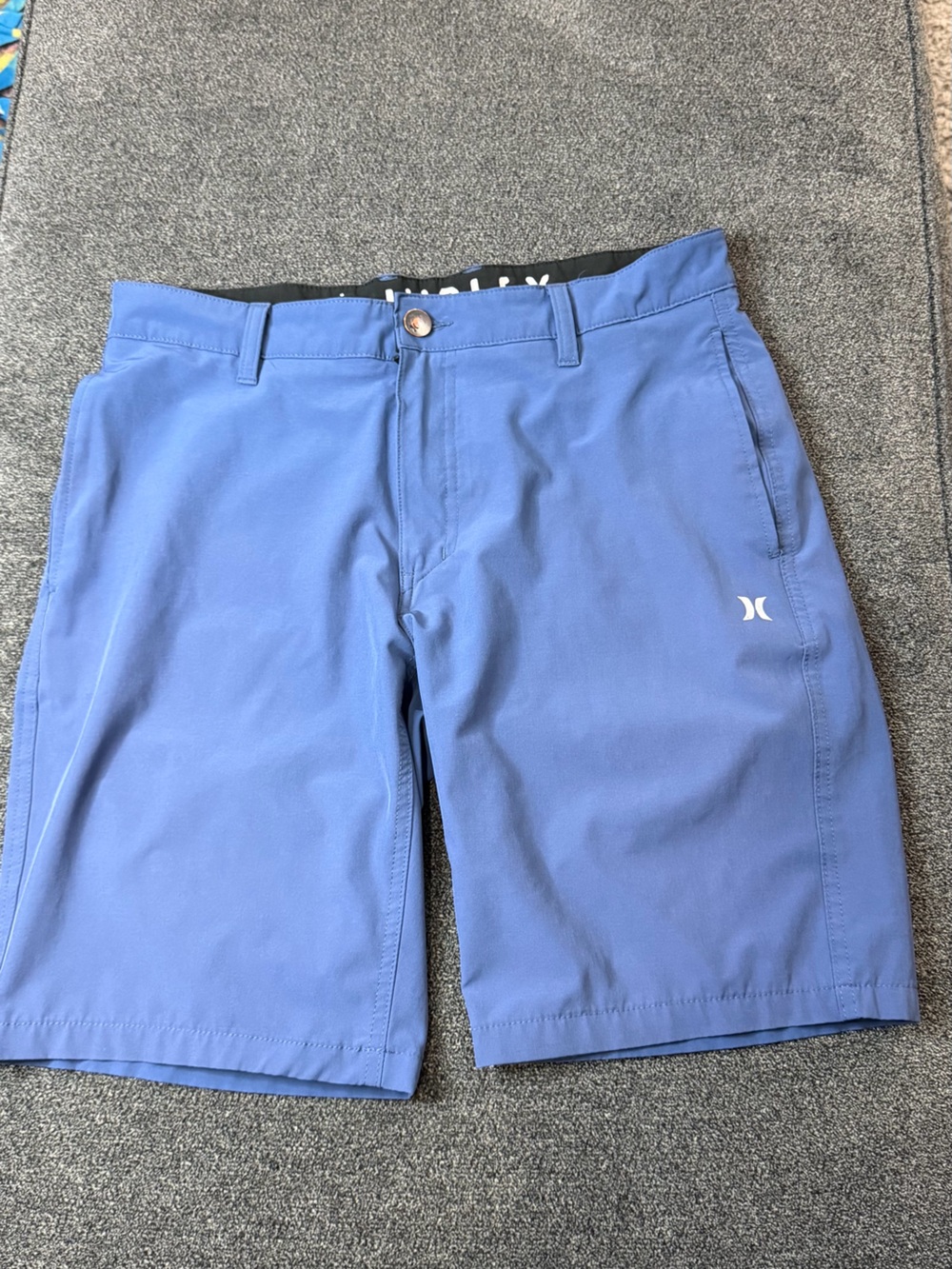 Hurley Men’s Athletic Shorts in Periwinkle Blue